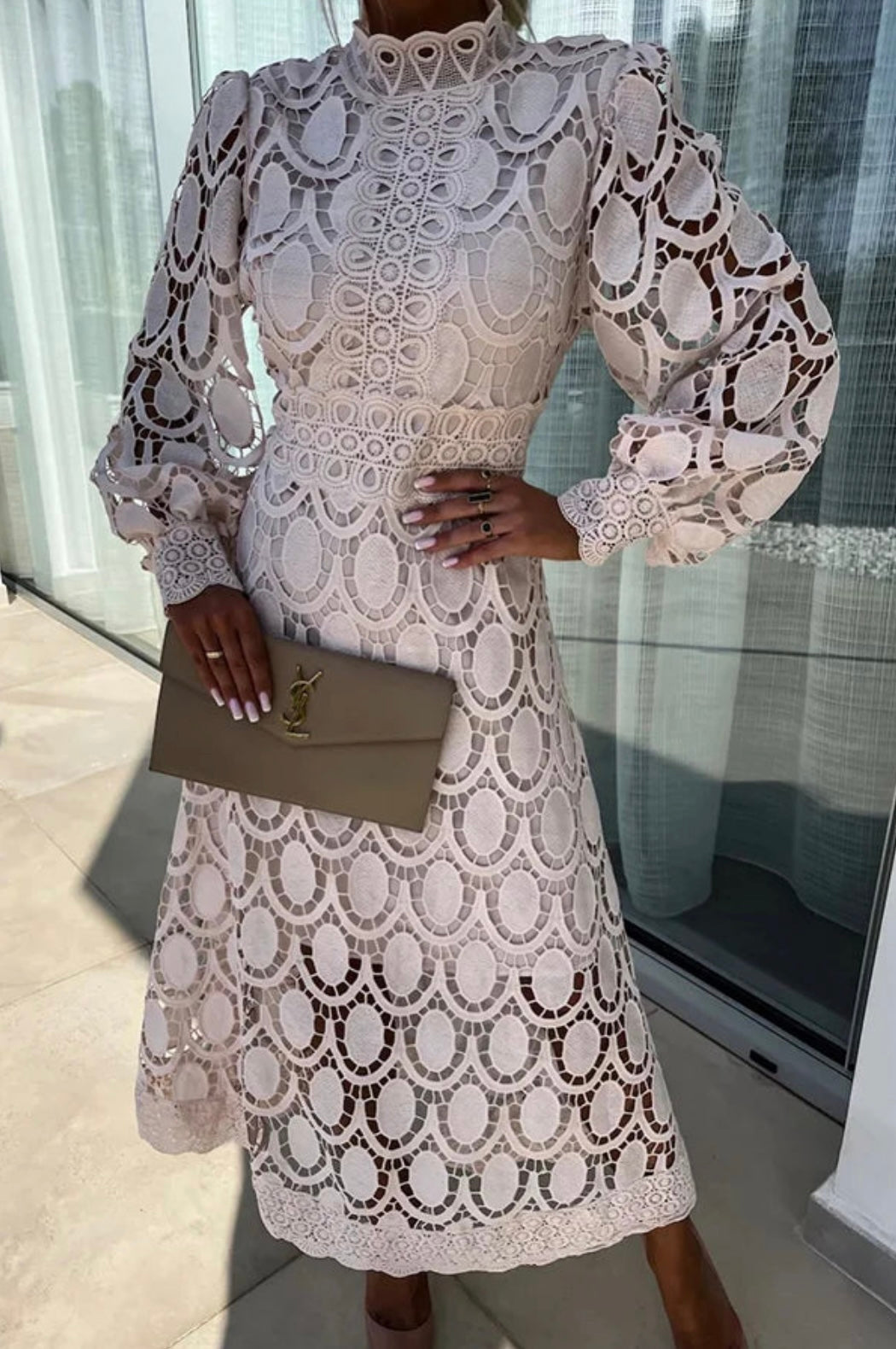 Mary | Elegant Lace Dress - Image 3