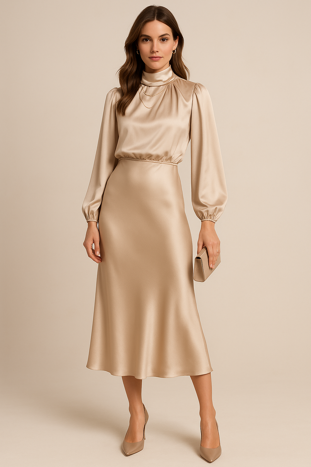 Kriz | High Waist Midi Dress - Image 19