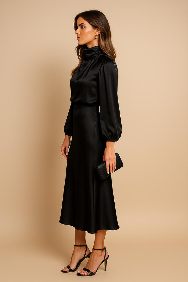 Kriz | High Waist Midi Dress - Image 13