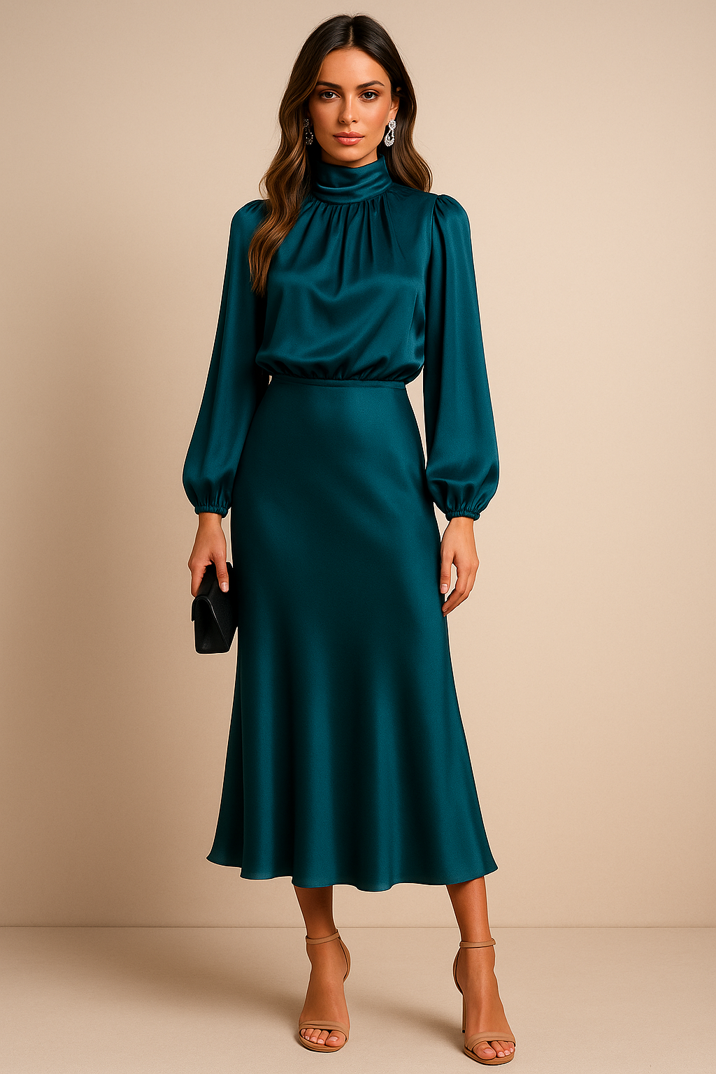 Kriz | High Waist Midi Dress - Image 6