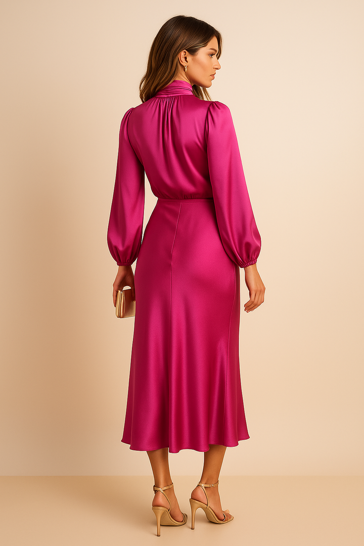 Kriz | High Waist Midi Dress - Image 17