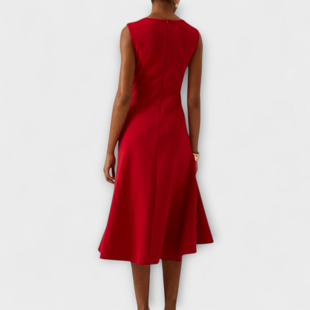 Ariane | Pleated Midi Dress - Image 2