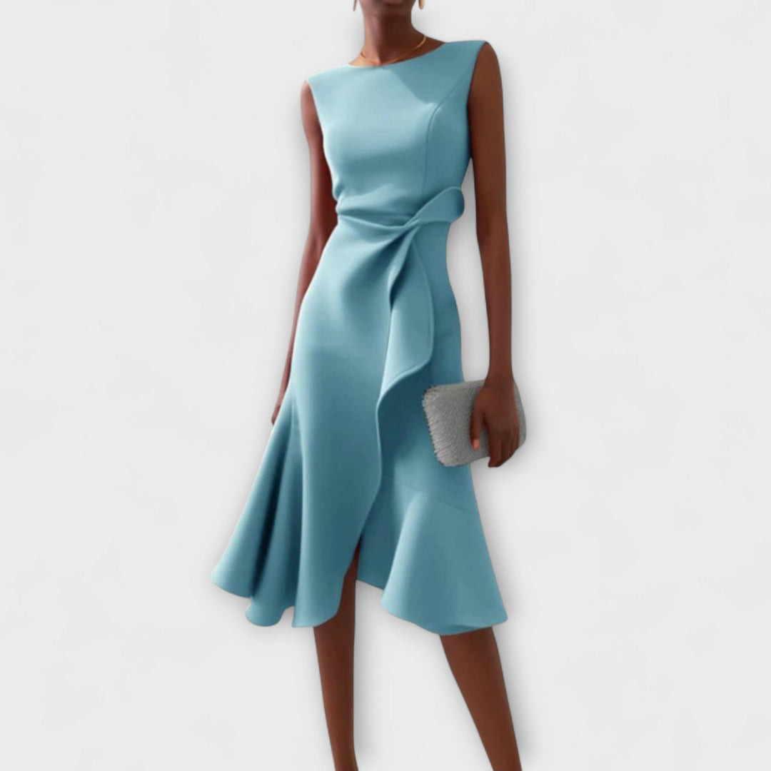 Ariane | Pleated Midi Dress - Image 5