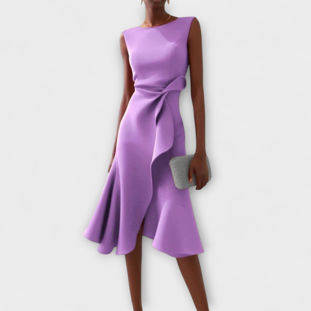 Ariane | Pleated Midi Dress - Image 6