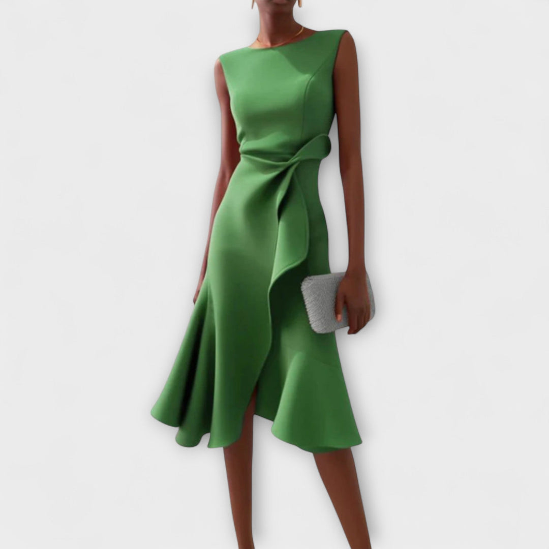 Ariane | Pleated Midi Dress - Image 7