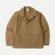 Men's brown utility jacket with four patch pockets
