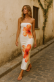 Women's Floral Off-Shoulder Maxi Dress — Long Summer Dress