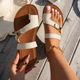 Women's Flat Sandals - Slip On, Comfort Footbed, Sizes UK 3-8