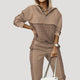 Women's hooded tracksuit set with tapered jogger trousers