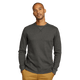 Men's long sleeve crew neck top with fine ribbed texture and cuffed sleeves