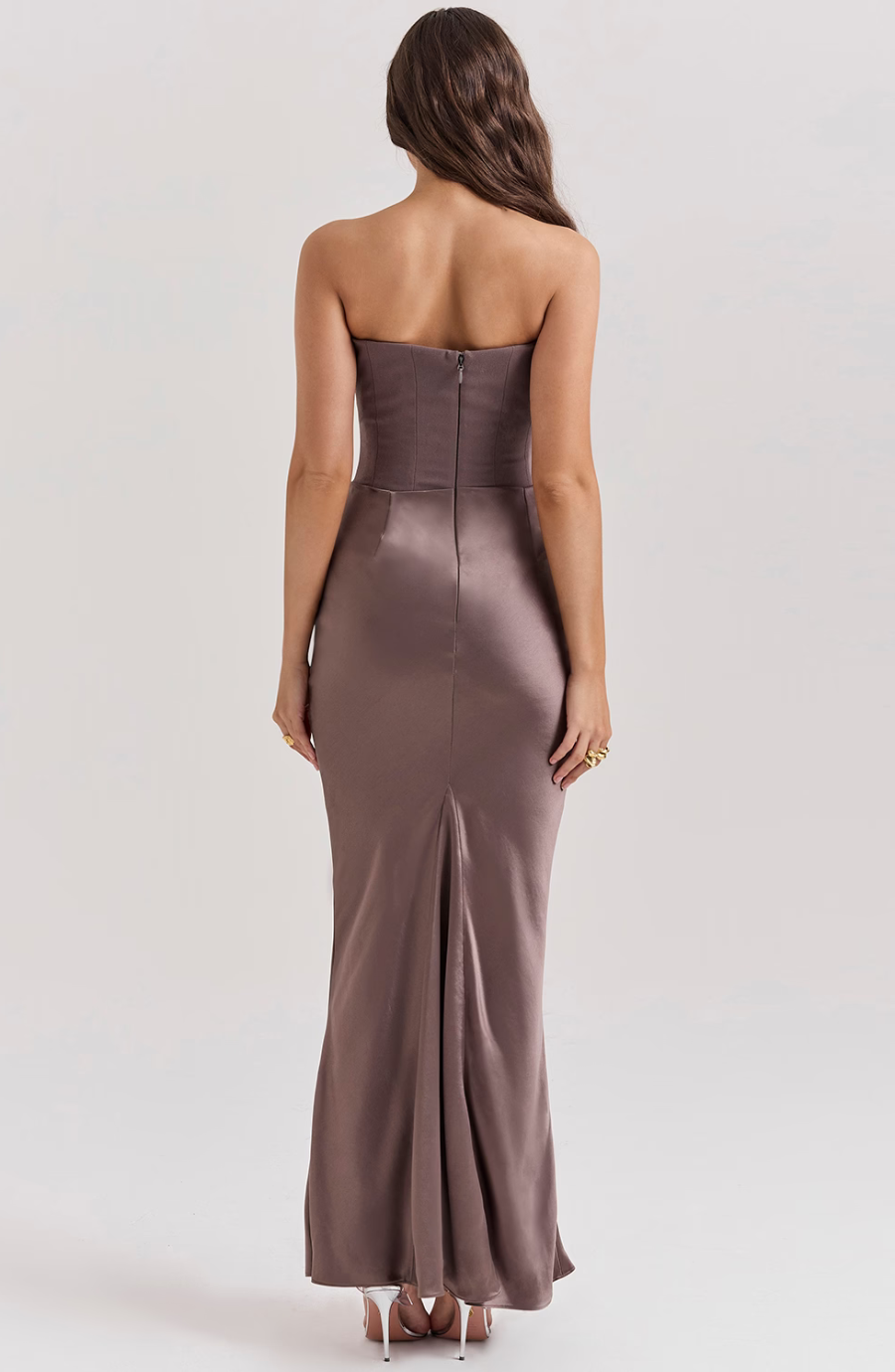 Camille | Women’s Strapless Corset Bodycon Maxi Dress - Image 13