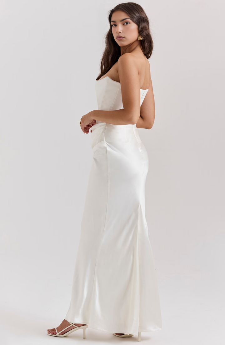 Camille | Women’s Strapless Corset Bodycon Maxi Dress - Image 16
