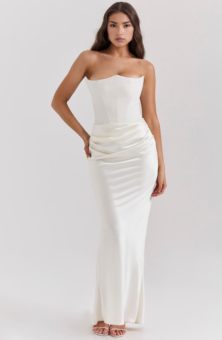 Camille | Women’s Strapless Corset Bodycon Maxi Dress - Image 18