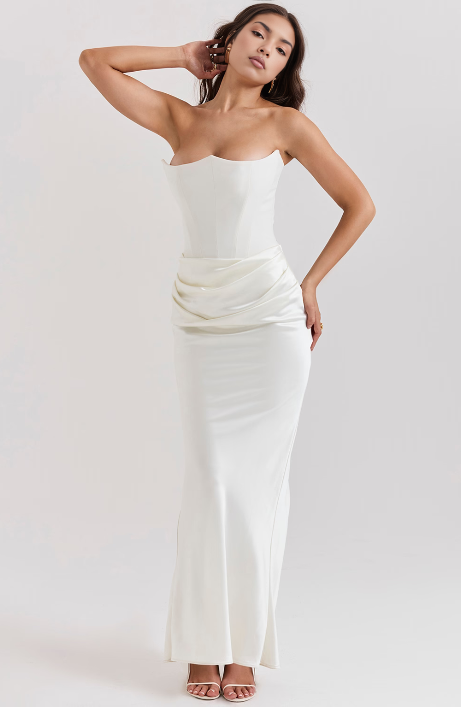 Camille | Women’s Strapless Corset Bodycon Maxi Dress - Image 19