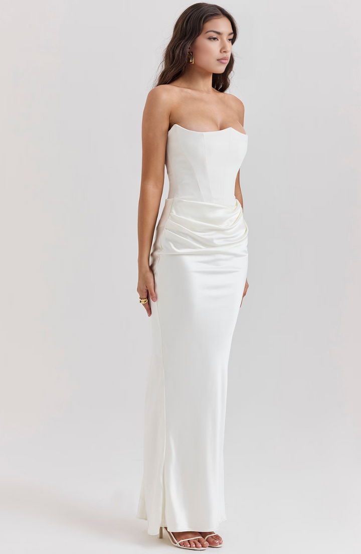 Camille | Women’s Strapless Corset Bodycon Maxi Dress - Image 20