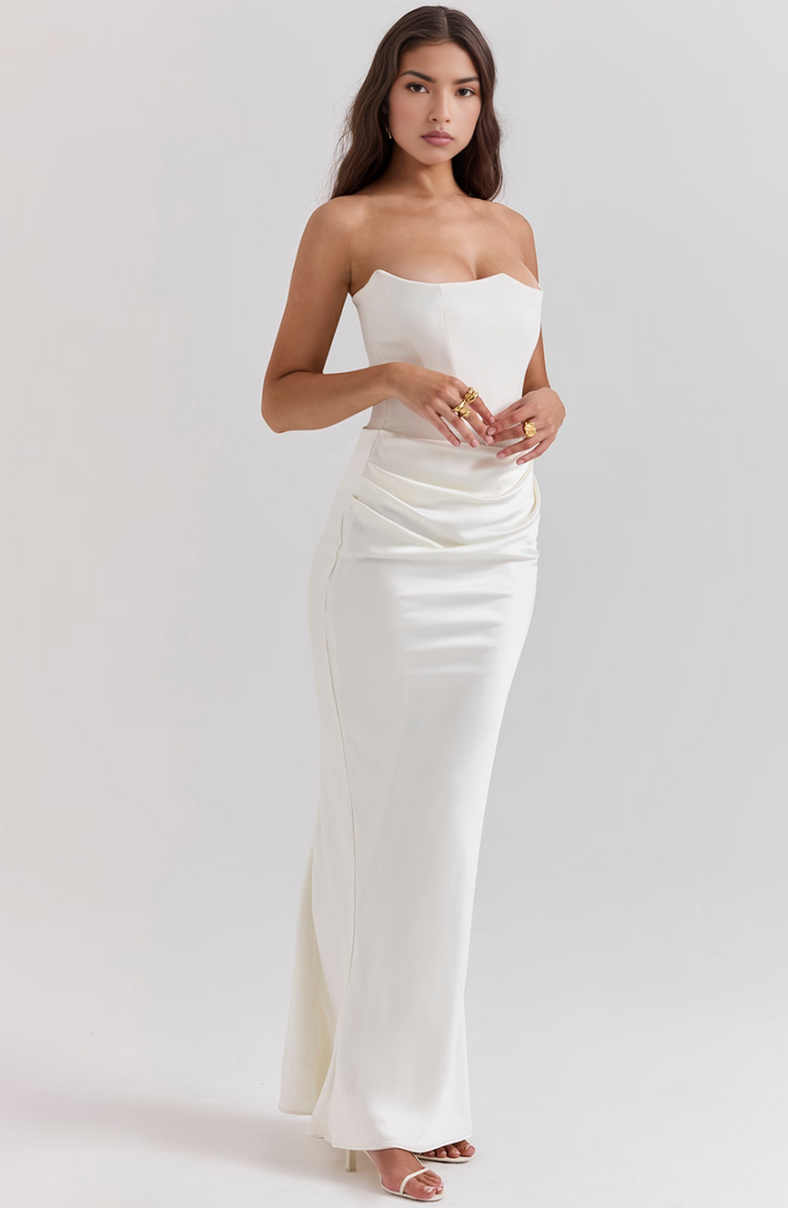Camille | Women’s Strapless Corset Bodycon Maxi Dress - Image 21