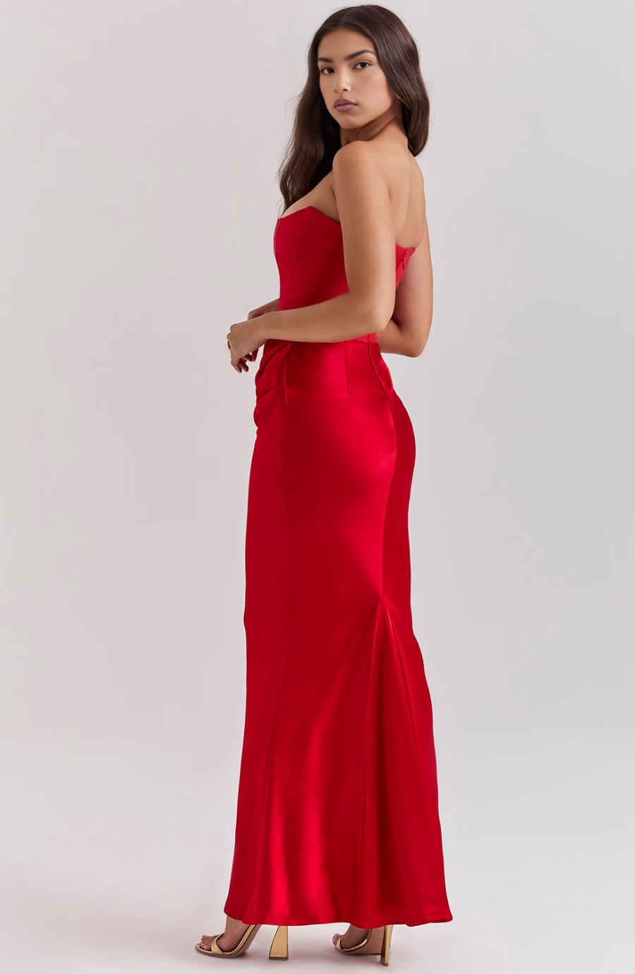 Camille | Women’s Strapless Corset Bodycon Maxi Dress - Image 7