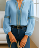 Grace | Vintage V-Neck Blouse - Image 8