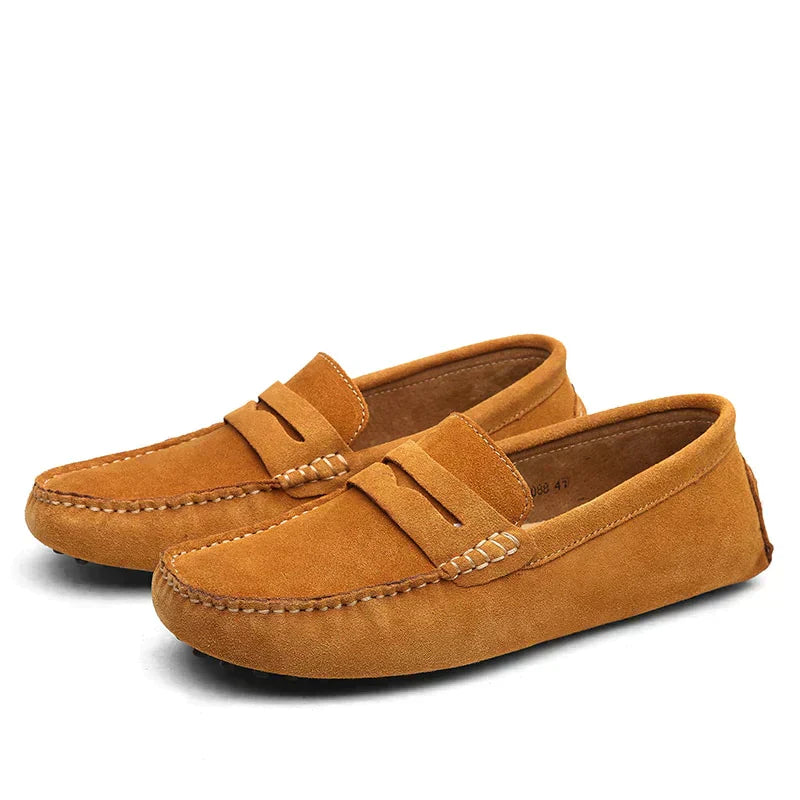 West | Men's Vintage Lightweight Suede Loafers