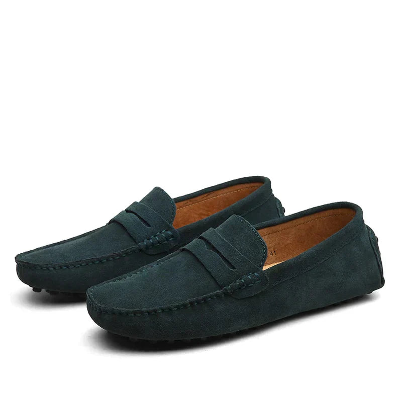 West | Men's Vintage Lightweight Suede Loafers