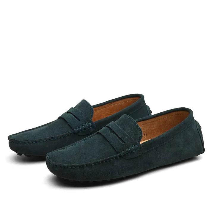 West | Men's Vintage Lightweight Suede Loafers