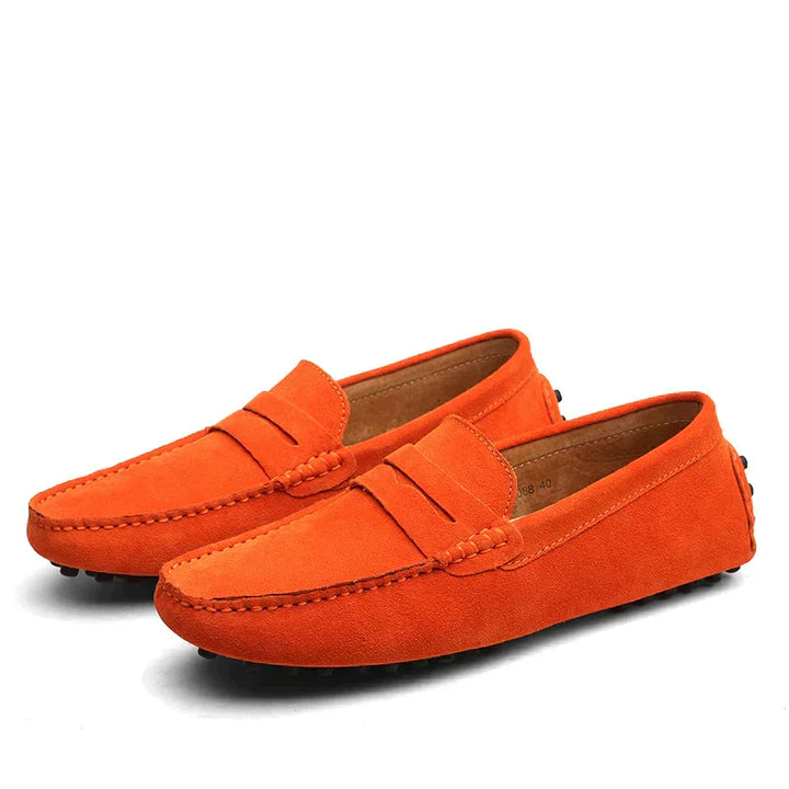 West | Men's Vintage Lightweight Suede Loafers