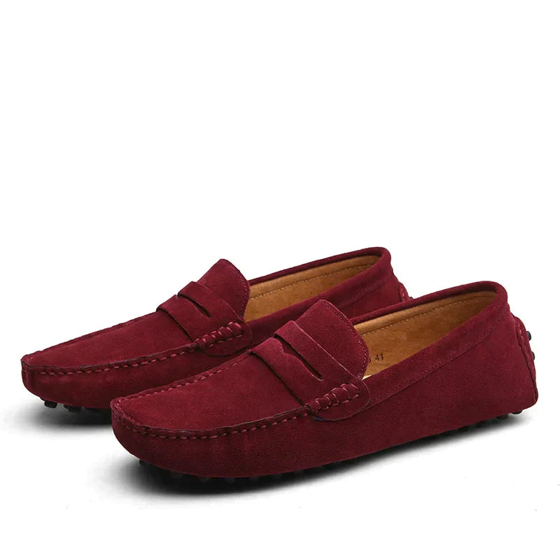 West | Men's Vintage Lightweight Suede Loafers