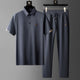 Men's Polo Shirt and Trousers Set, Short Sleeve