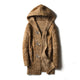 Hooded textured knit cardigan with toggle buttons and front pockets