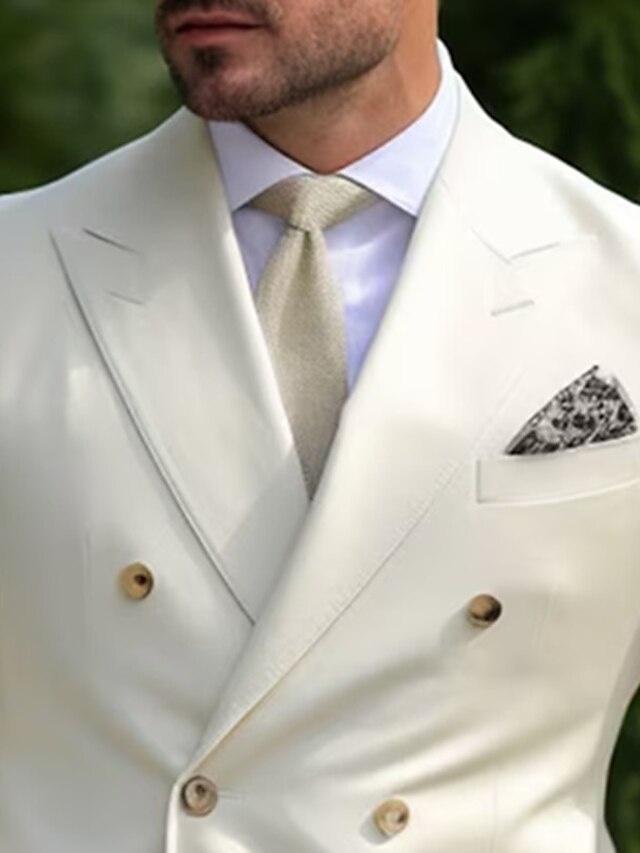 Men's 2-Piece Wedding Suit in ivory