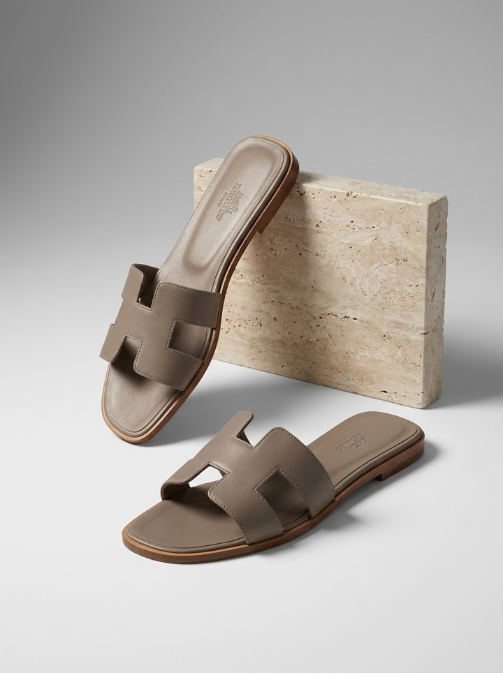 Damer Læder Slippers