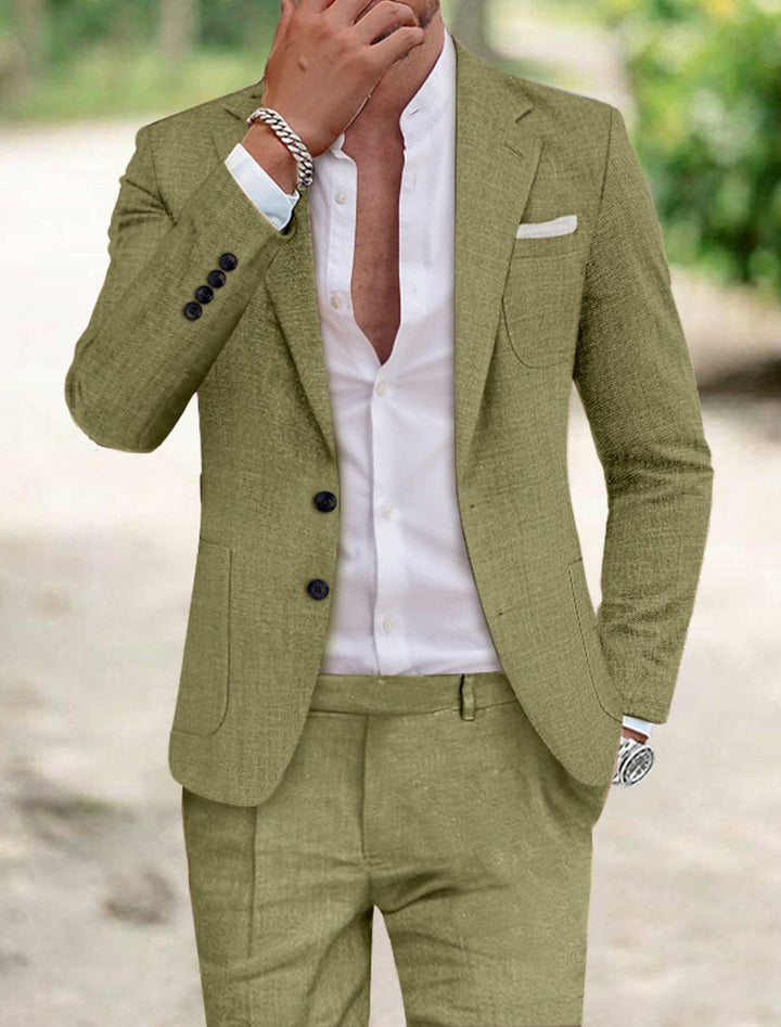 Men's 2-Piece Linen Suit
