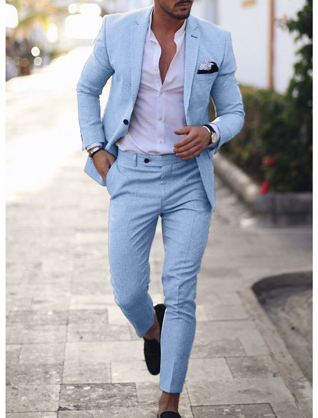 Men's 2-Piece Linen Suit