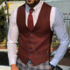 Men's Single-Breasted Formal Waistcoat
