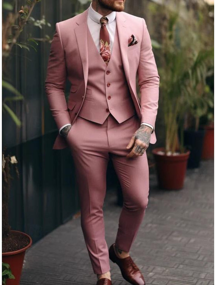 Bradley | Men's Tailored Three Piece Suit with Blazer, Vest and Slim Fit Trouser