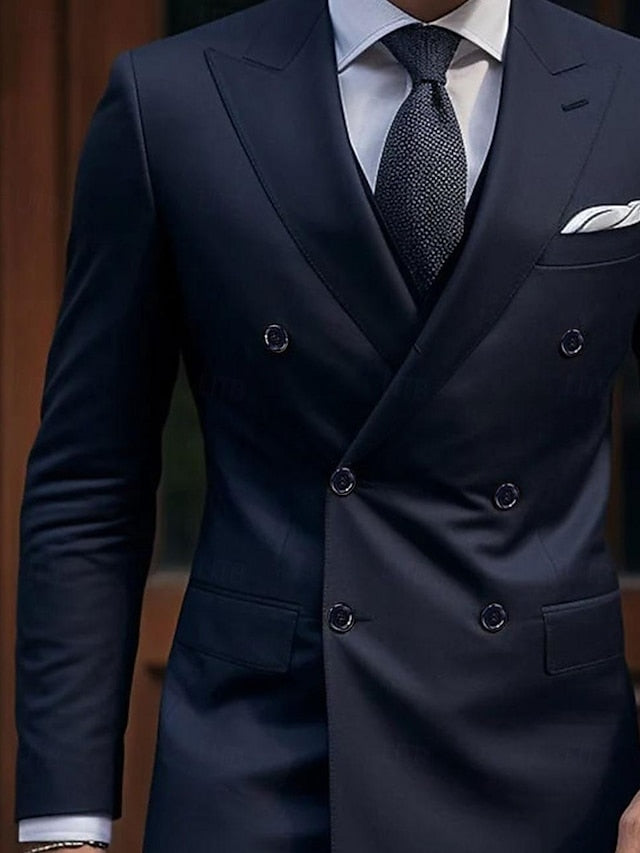 Men's 2-Piece Wedding Suit in dark blue