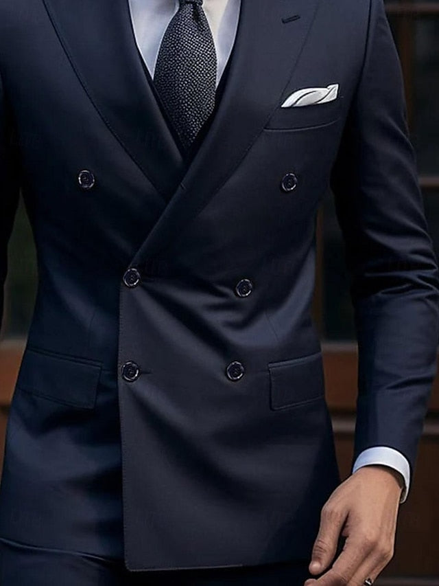 Men's 2-Piece Wedding Suit in dark blue