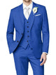 Men's tailored single-breasted wedding suit in pink and ivory, shown with white shirt and bow tie.