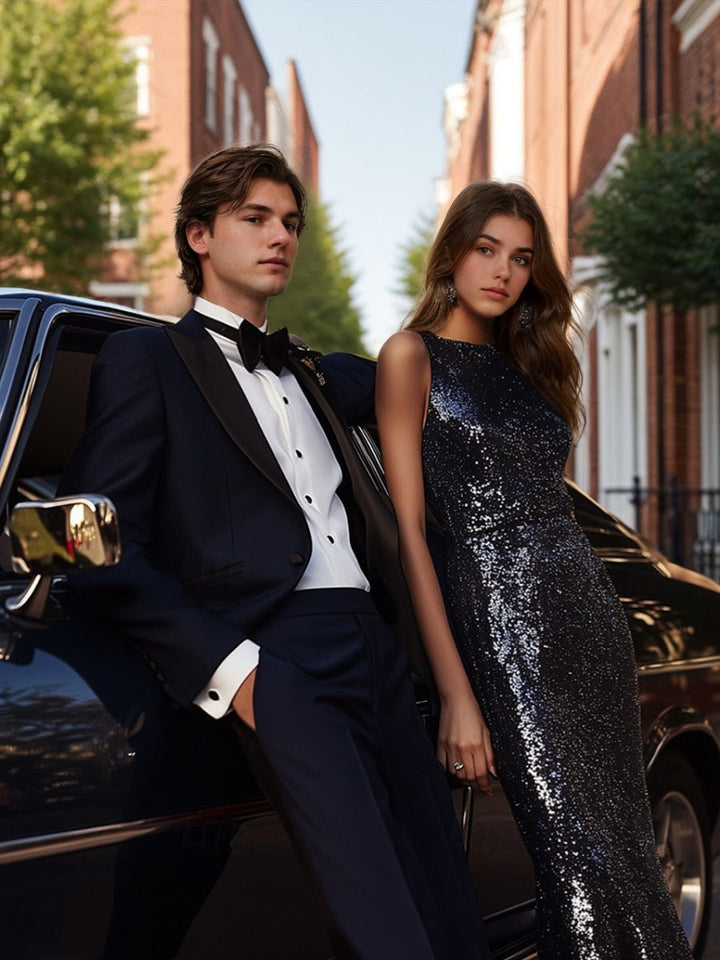 Men's Prom Suit in navy blue