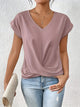 Maia | Twist Front V-Neck Top - Image 8
