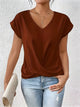Maia | Twist Front V-Neck Top - Image 10