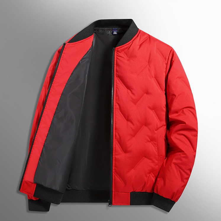 Quilted bomber jacket with ribbed trims, zip front and side pockets