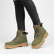 Men's lace-up ankle boots with rugged lugged soles