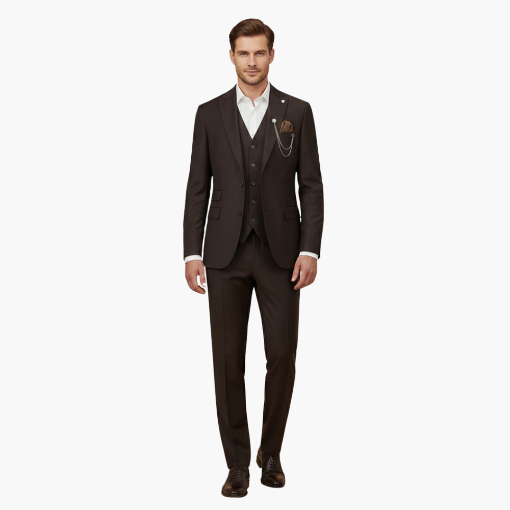 Caleb | Men's Slim Fit Three Piece Formal Suit