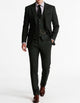 Men's three-piece suit with notched lapels