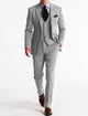 Men's three-piece suit with notched lapels