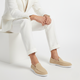 Men's slip-on loafer with moccasin stitching and contrast sole
