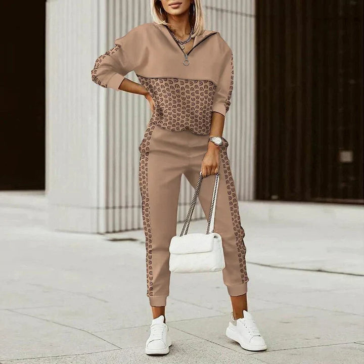 Nova | Women's Modern Casual Zipper Top Tracksuit - Image 1