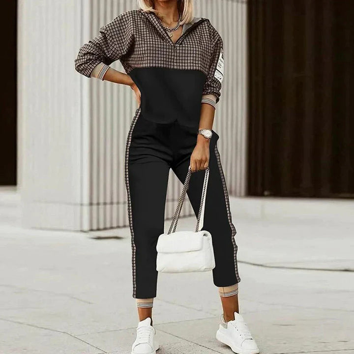Nova | Women's Modern Casual Zipper Top Tracksuit - Image 2