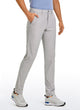 Men's straight-leg golf trousers with belt loops and front pockets